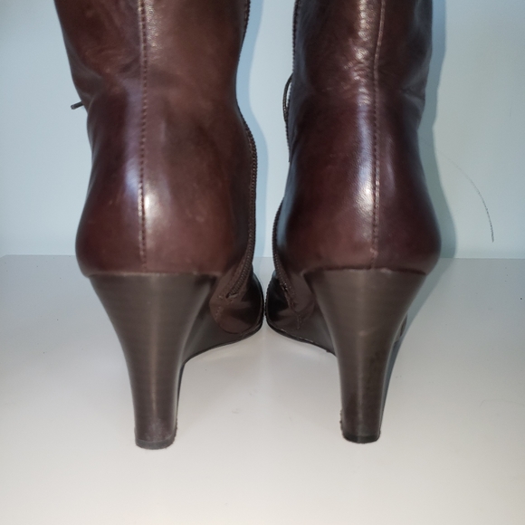 Spring wedge lace up boots - Picture 2 of 6